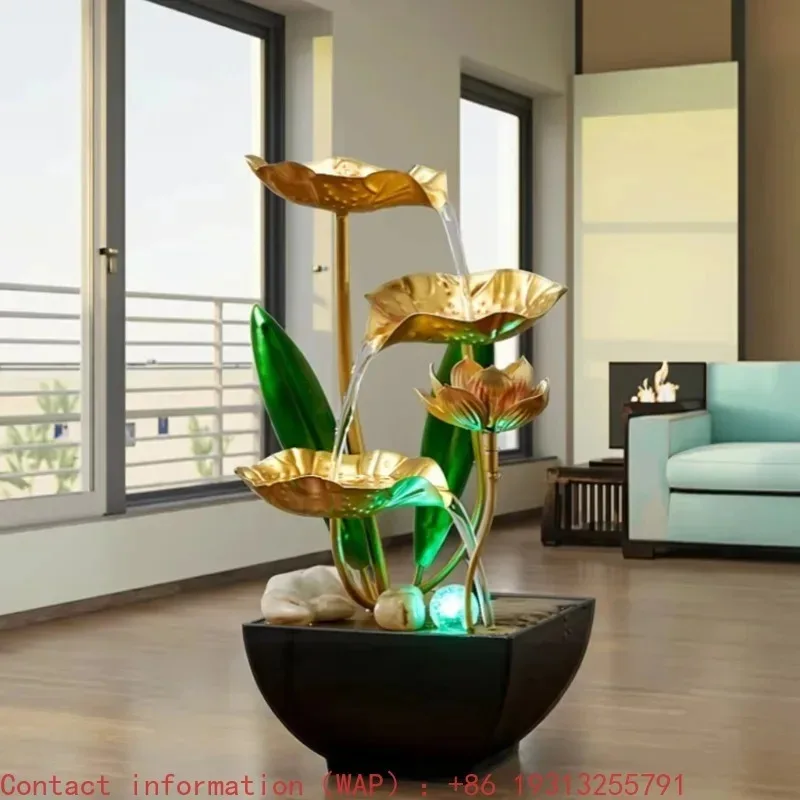 Small indoor fountain, automatic circulation humidifier, desktop decoration, living room, indoor bedroom, relaxation crafts