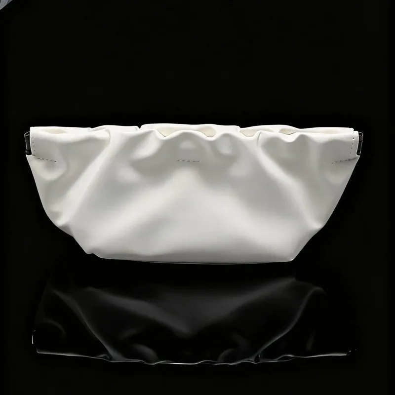 Unisex 1pc New Black Leather Large Capacity Spring Cloud Pack Sunglasses Storage Bag Soft Glasse Case For Daily Use