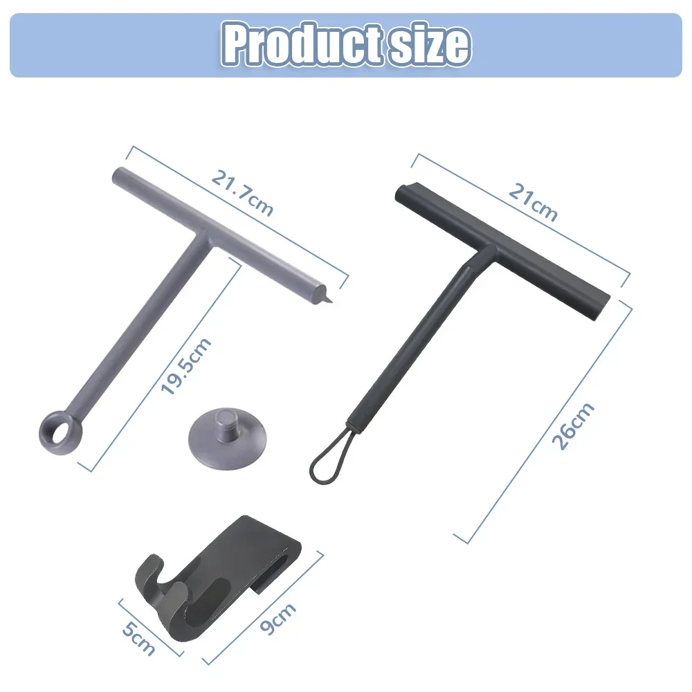 Shower Squeegee Glass Clean Scraper Washing Wiper Hanger Floor Window Cleaning Household Mirror Wall Water Wipers Shower Puller