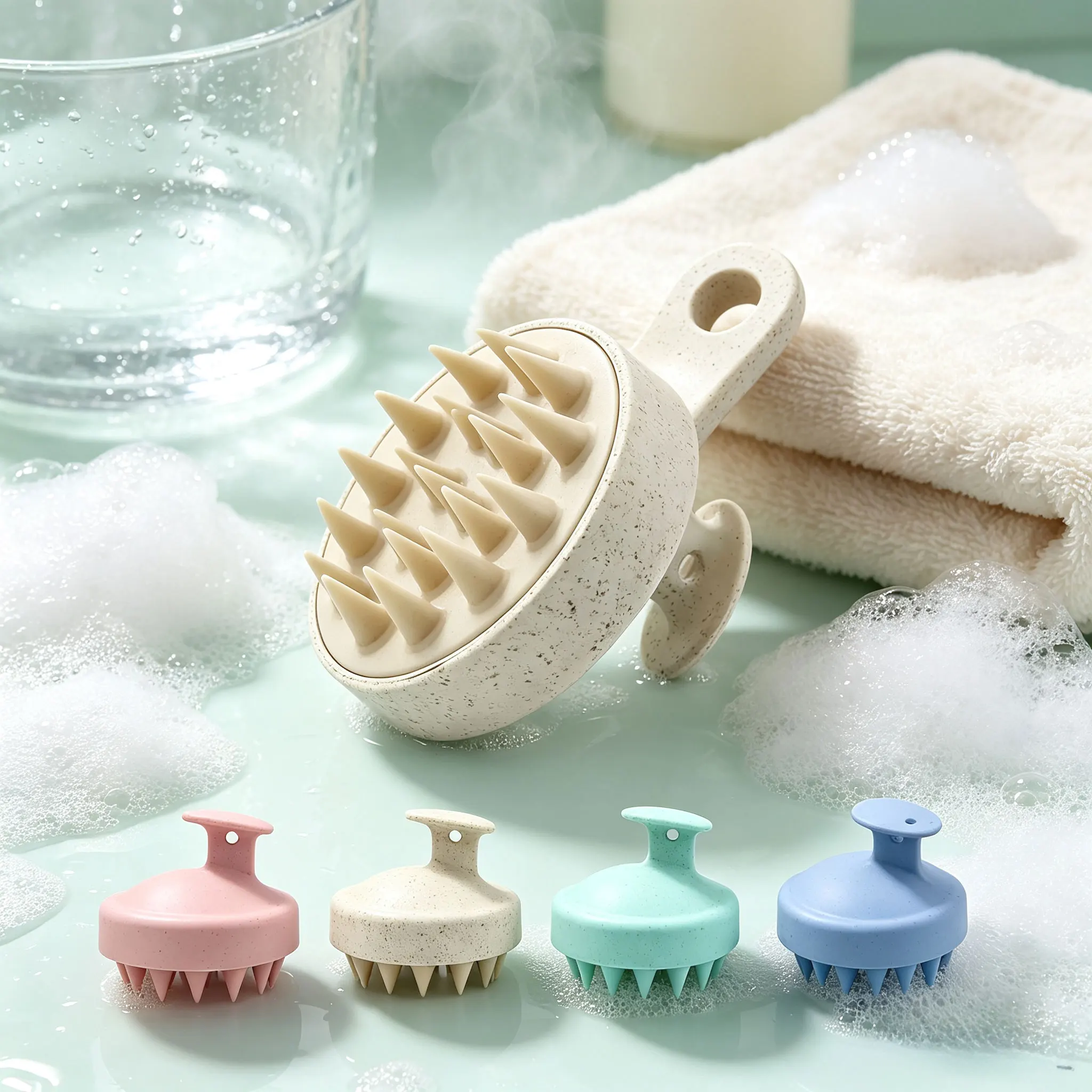 1pc 1pc Silicone Shampoo Brush Body Massage Brush Bath Shower Brush Salon Hairdressing Tool Scalp Massage Comb Hair Washing Comb - Aliexpress Deal
