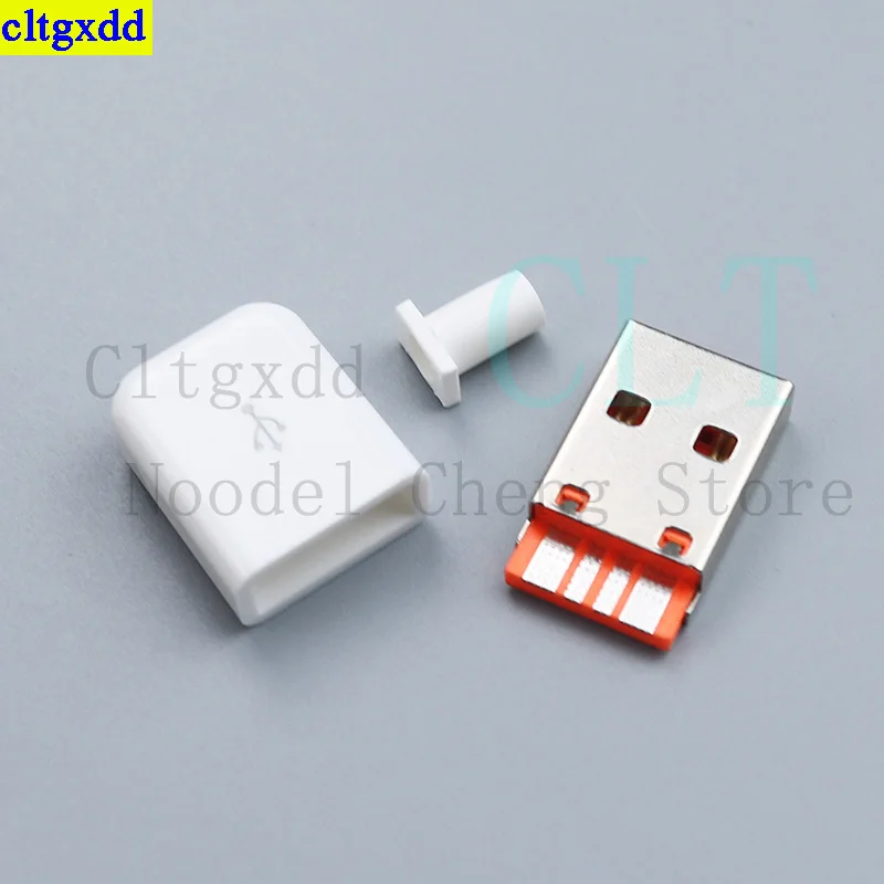 Cltgxdd 2set of quick charging Type-C USB 65W 5A male connector, soldered with 5Pin PD fast charging cable charging connector