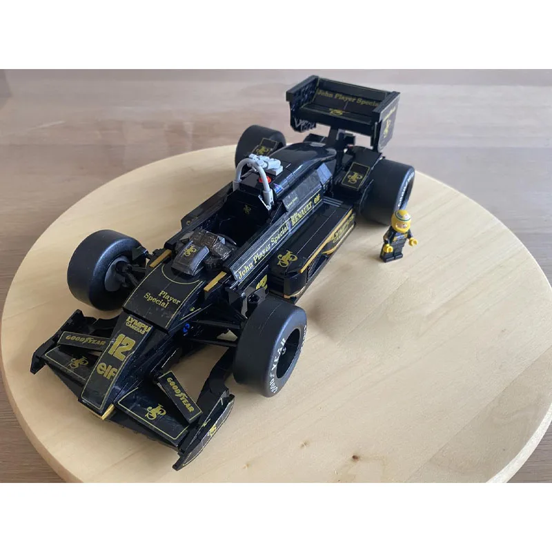 

MOC-190723 Black New Lotus 97TF1 Formula Car Sports Car Building Blocks Model 808 Parts MOC Creative Boys Kids Birthday Toy Gift