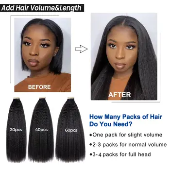 捲曲直髮膠帶式接髮,巴西髮,無痕隱形膠帶式接髮,100% 未經加工的真人髮 10 最佳銷售 膠帶式接髮 - №8