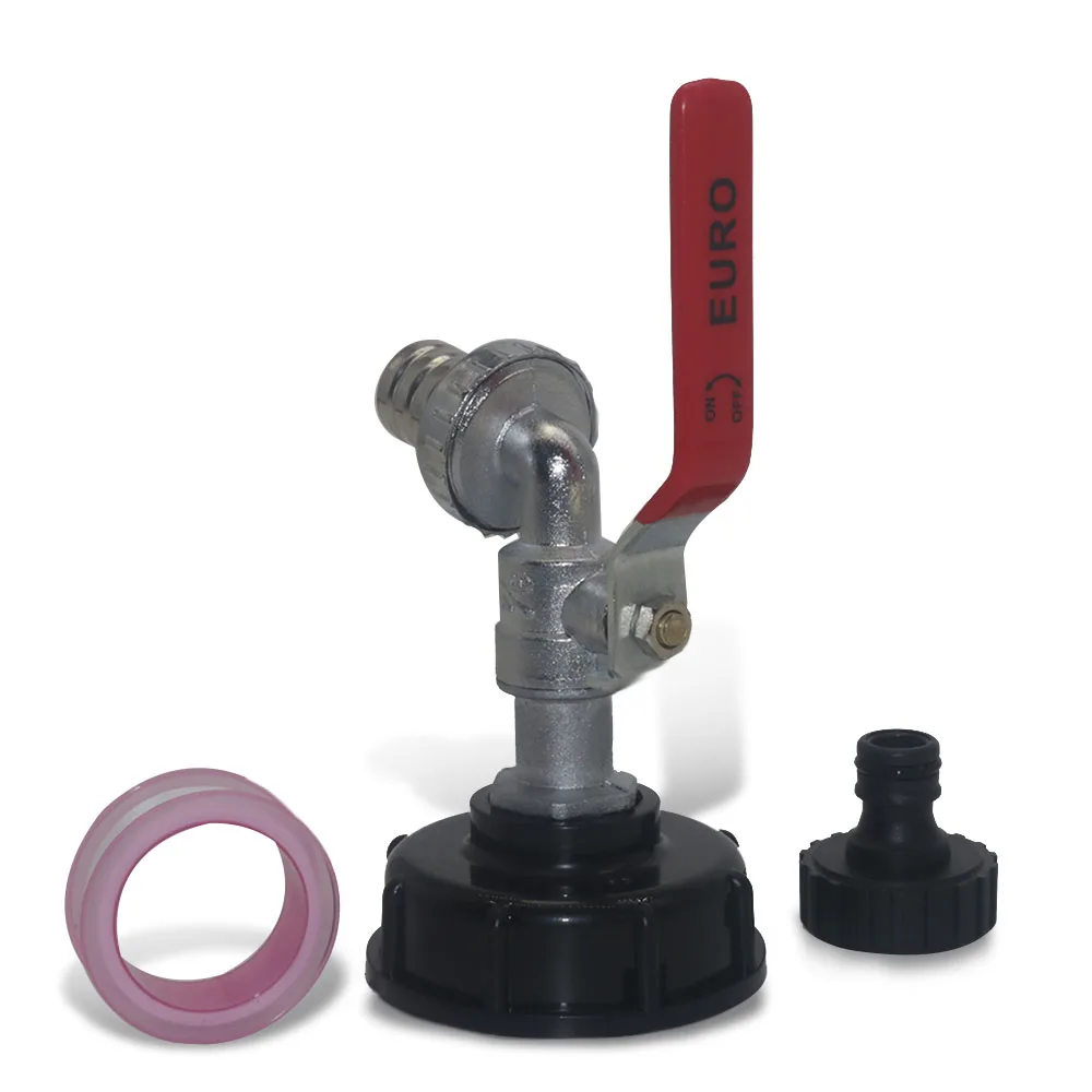 Durable IBC Tank Tap Adapter S60*6 Coarse Thread to 1/2'' 3/4'' Connector Replacement Valve Garden Home Valve Fitting Faucet