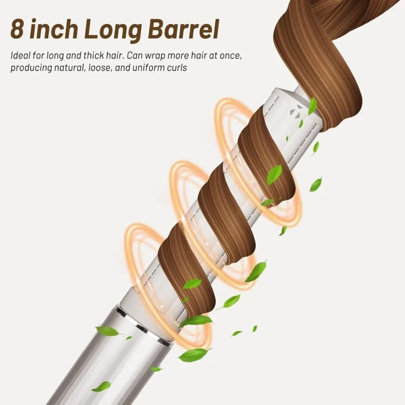 KEOL-For Shark Flexstyle HD400 Hair Smooth Attachment+ 1.6 In Long Hair Curling Barrel For Loose Curls In Both Curl Directions