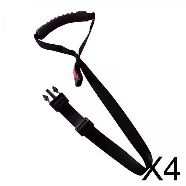 

4x Car Grab Handle Adjustable Standing Aid Vehicle Support Wear Resistant Black