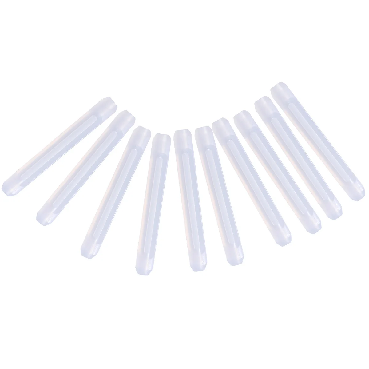 Crochets d'oreille antidérapants en Silicone, longueur 55Mm, 7Mm Od 2.8Mm, ouverture pour lunettes de soleil, sport, course en plein air, escalade