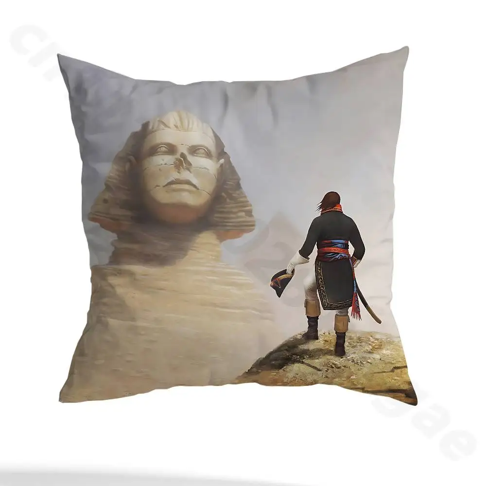 Napoleon Bonaparte Pillow Case Sofa Living Room Bedroom Headboard Backrest Cushion Square Cushion Nap Time