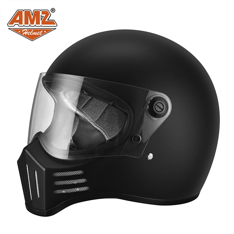 High Strength Fiberglass And Carbon Fiber American Full Face Helmet, For Harley Cruise Motorcycle Protection Helmet AMZ 939