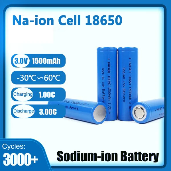 Sodium Ion 3.0V SIB 18650 Powerful 1500mAh Grade A Na-ion Battery Electric Microphone