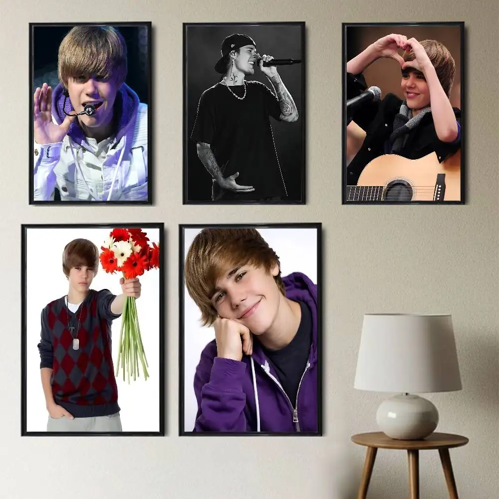 

Young Memories Baby Justin Bieber JB Poster Prints Wall Art Picture Painting Gift Living Room Restaurant Bar Large Dec Sticker