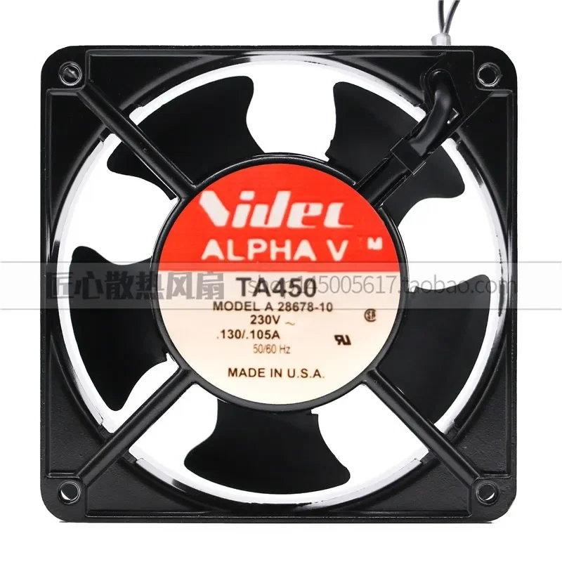 Original Nidec TA450 12038 230V A28678-10 Metal Frame High Temperature Fan for Industrial Equipment
