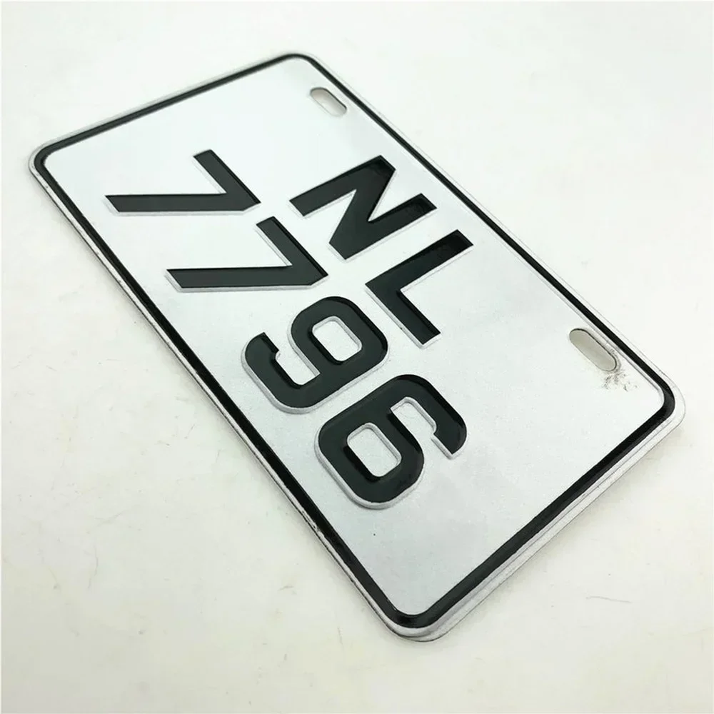 Marco de placa de matrícula de hierro de acero inoxidable grueso para motocicletas, juegos de placa de matrícula modificada para motocicletas