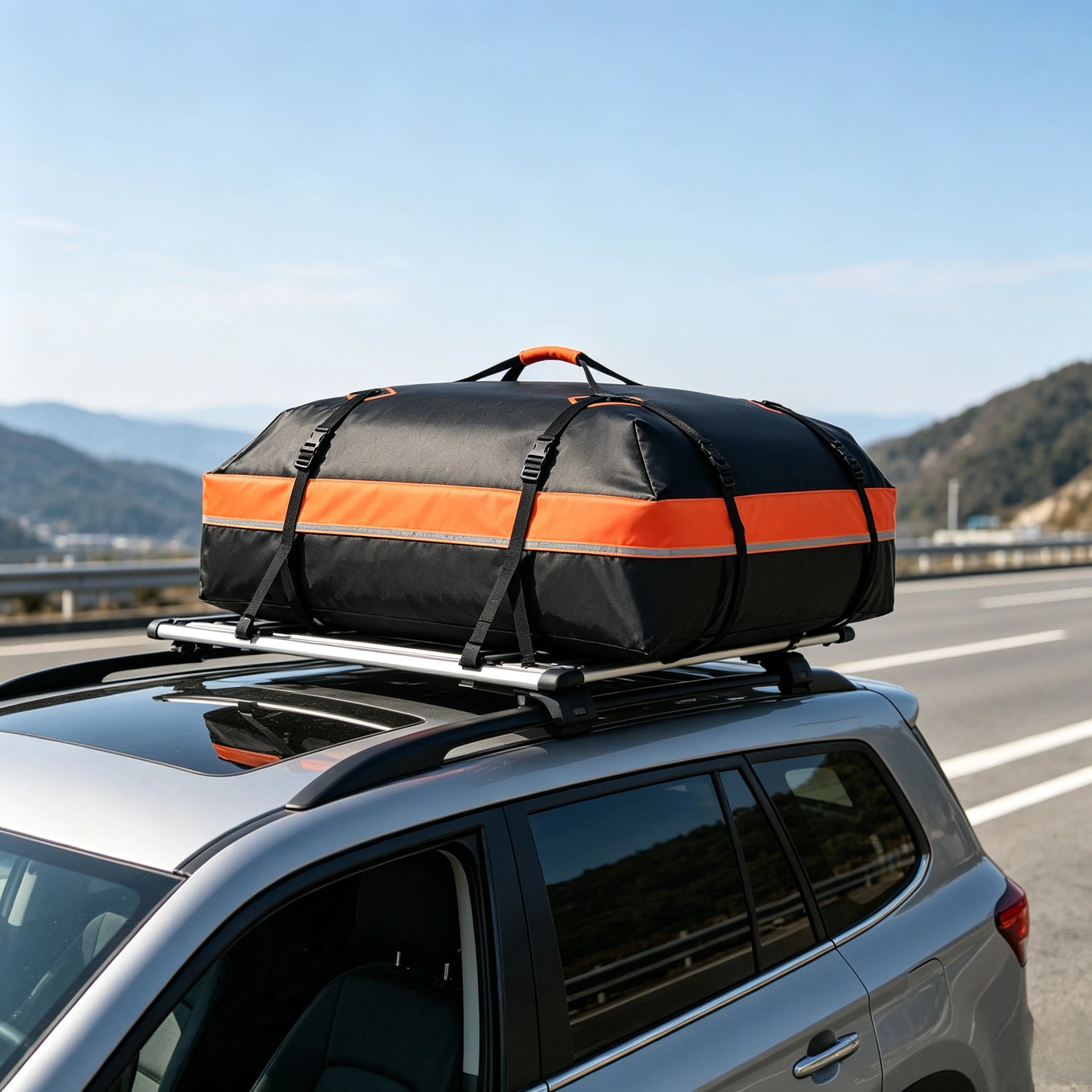 15 Cubic Feet Waterproof Car Roof Luggage Bag, Manufacturer Spot Supply Cross-border Hot Selling Roof Storage Bag for Road Trips