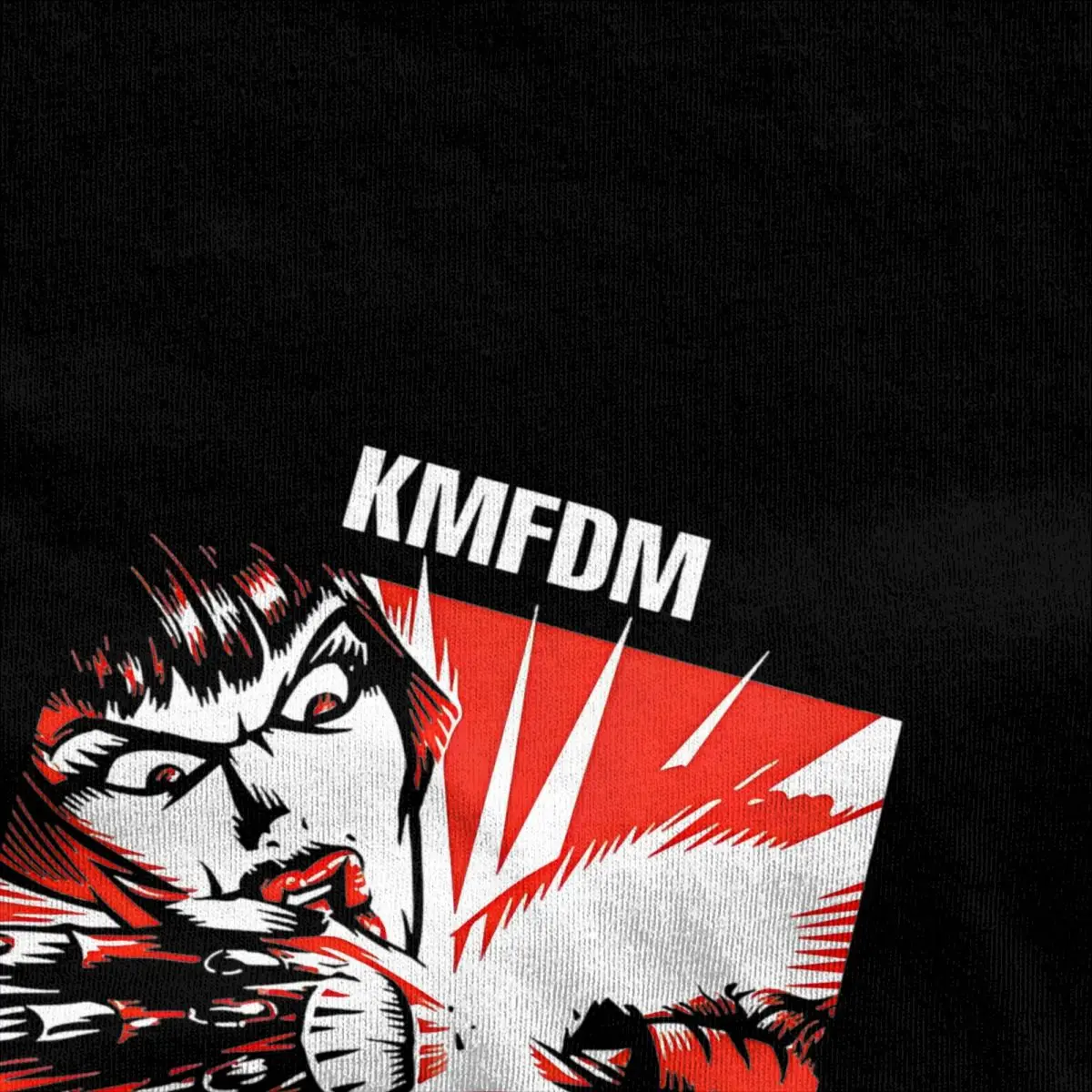 Men Women T Shirt KMFDM T Shirts Hip Hop Rock Band Summer Tees Y2K Retro Printed Pure Cotton Tops Birthday Gift