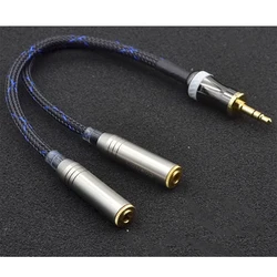 3.5mm Jack To 2 RCA Female AUX Cable Adapter Splitter Audio Wire For Amplifier TV CD Speaker Player