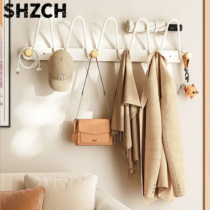 Wall hanging hooks no drilling required entrance hall coat rack high end hat and clothes hanger practical entryway hooks