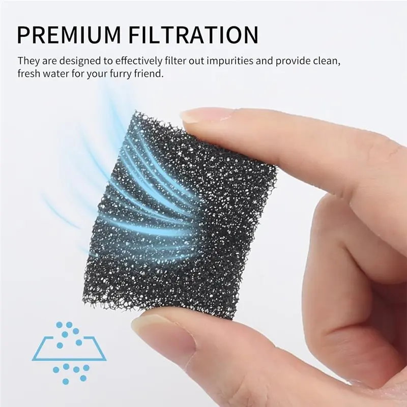 ABKY-Replacement Foams Sponge Filters 30Pcs For Petkit Eversweet 3 Pro/Solo 2/Solo SE, Cat Water Fountain Parts