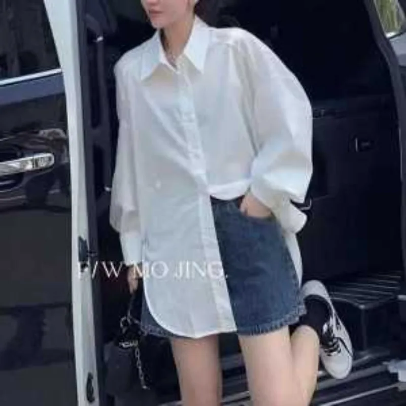 

Новая женская рубашка с капюшоном в китайском стиле, весна-лето 2024, новый повседневный универсальный топ на пуговицах с вышивкой в стиле ретро