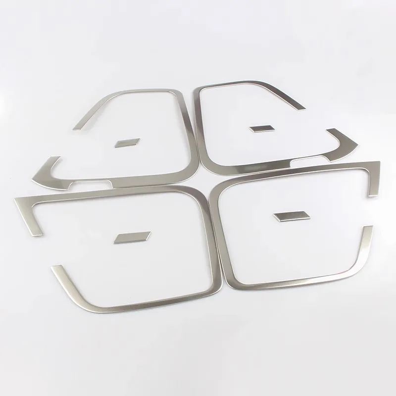 For Porsche Cayenne 2011 2012 2013 2014 2015 2016 2017 Car Silver Stainless Steel Door Speaker Horn Ring Decorative Frame Cover