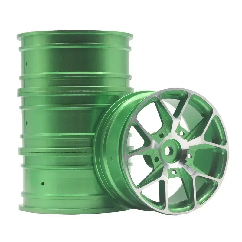 

4 pcs 1 Set 52mm Aluminum Alloy Metal Whee Rim fit RC model On-Road Racing Car for 94122/94123/FW06 D3/D4