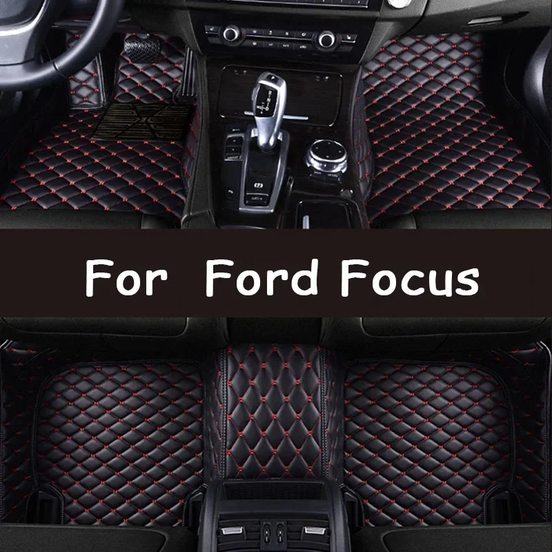 

Кожаные автомобильные коврики на заказ для Ford Focus MK4 2019 2020 2021, ковры, подушечки для ног, аксессуары 0530