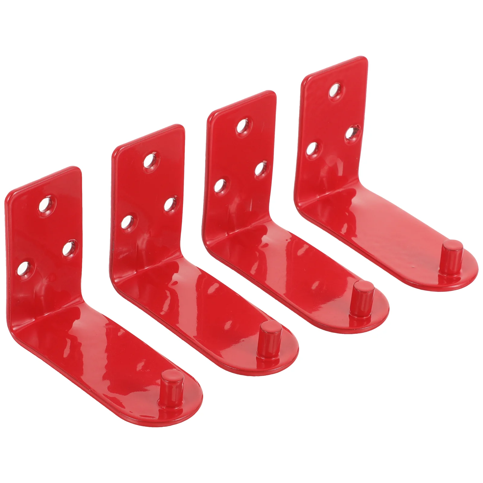 

4 Pcs Fire Extinguisher Bracket for Wall-mounted Hanger Heavy-duty Holder Iron Hooks