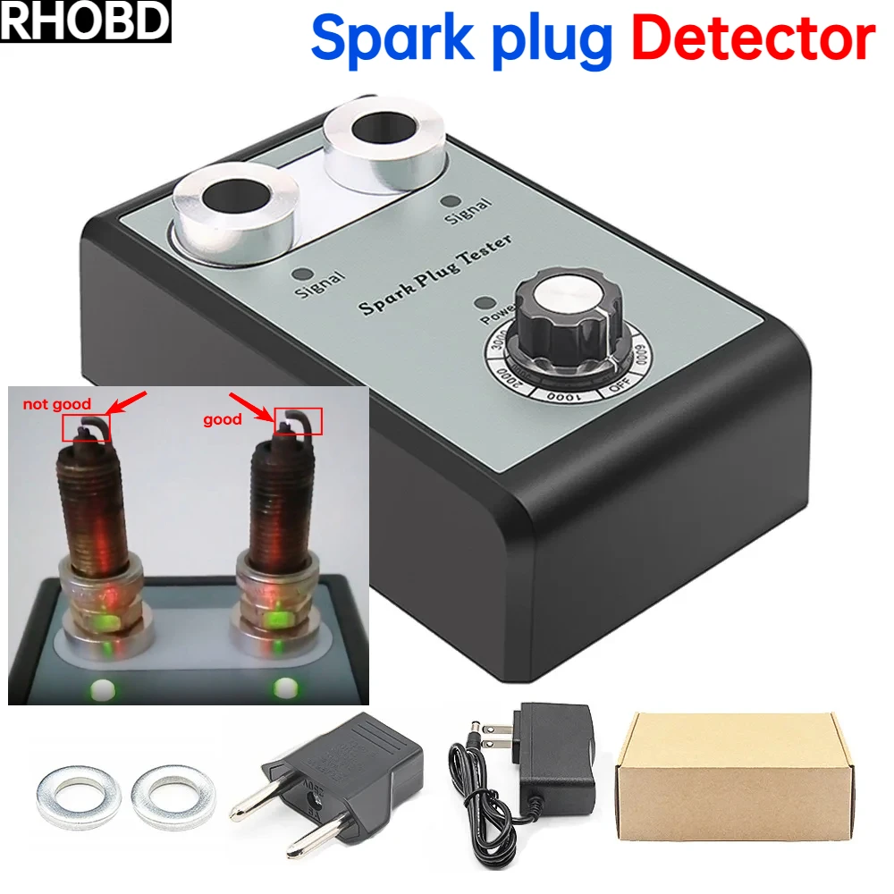 

НОВЫЙ лучший тестер искровой свечи с двумя отверстиями, тестер искры, диагностический инструмент для автомобиля, мотоцикла, проверки катушки зажигания, детектор искры, хит продаж