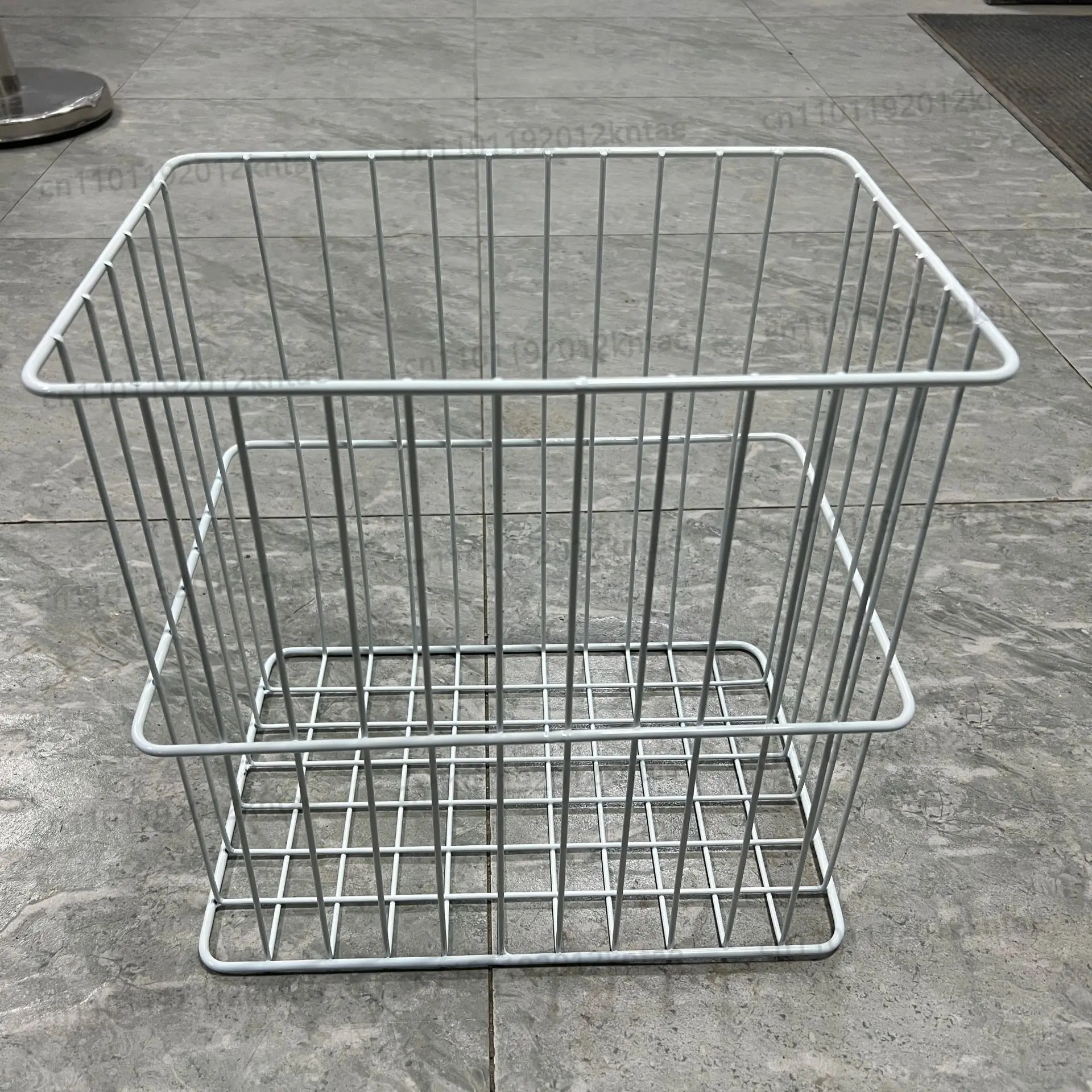 Stainless steel storage basket - rustproof, multi-purpose  square laundry hamper, fruit & vegetable storage - customizable