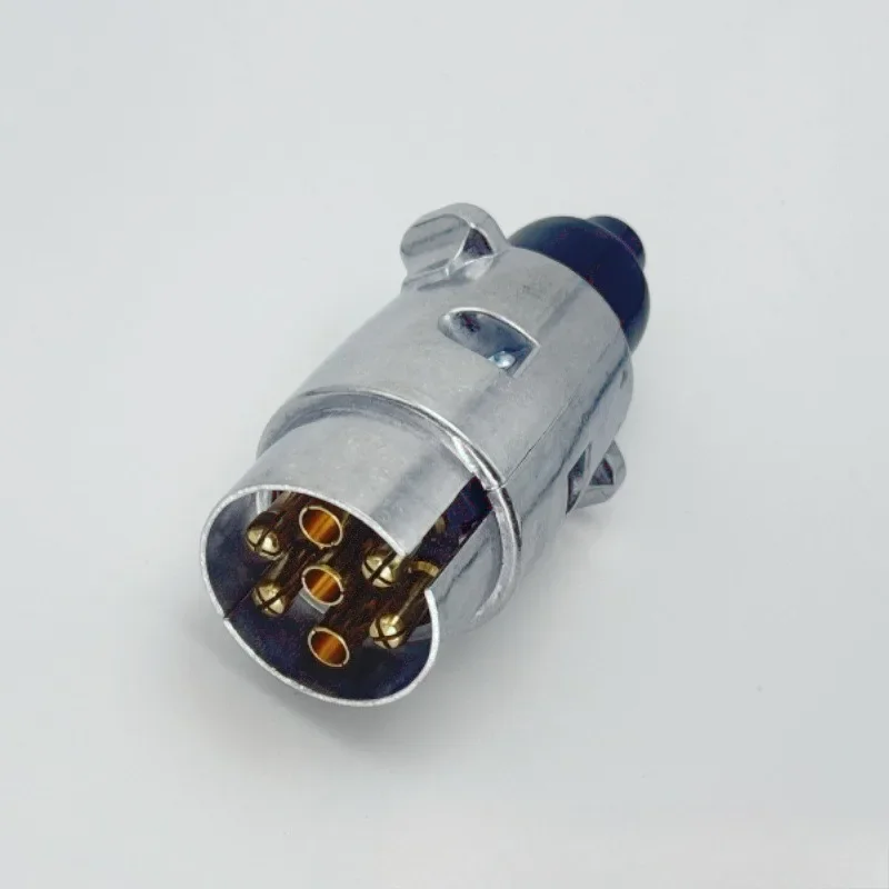 

Zza для европейского стандарта, 7P, вилка из алюминиевого сплава, вилка для прицепа, розетка из алюминиевого сплава, 7-ядерная вилка из чистой меди