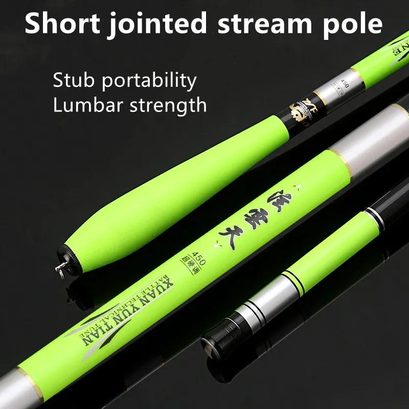 Carbon Fishing Rod 3.6 M 4.5 M Fishing Rod Short Section Portable Fishing Rod