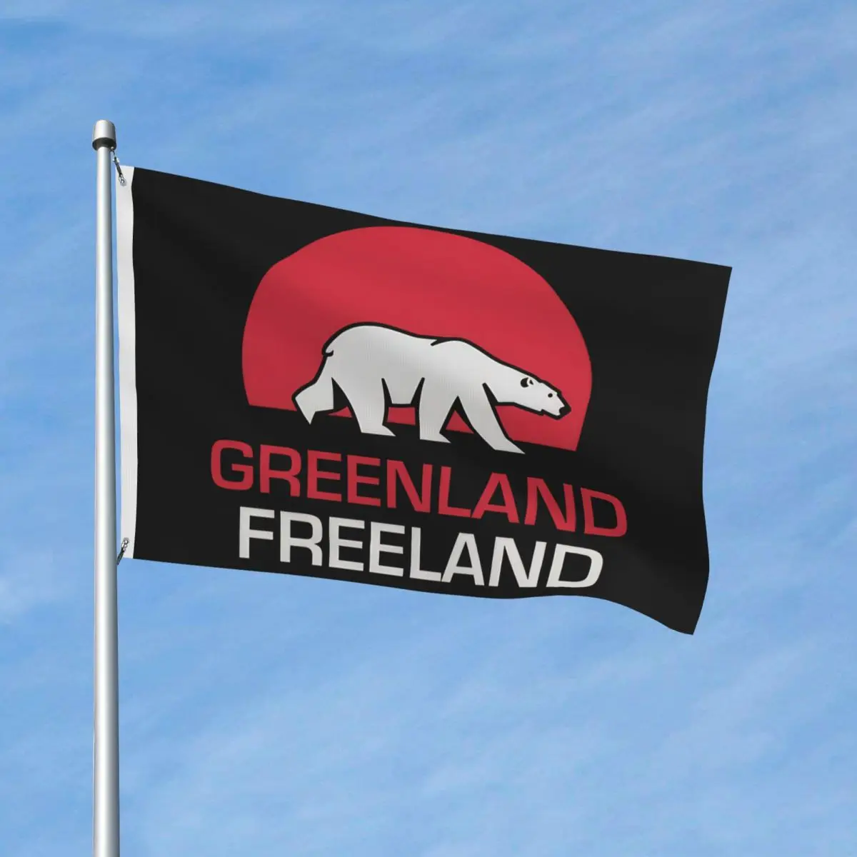 Hands Off Greenland Is Not For Sale MGGA Flags Double Sided Outdoor Banner 2 Grommets Hanging Decoration 3x5 FT