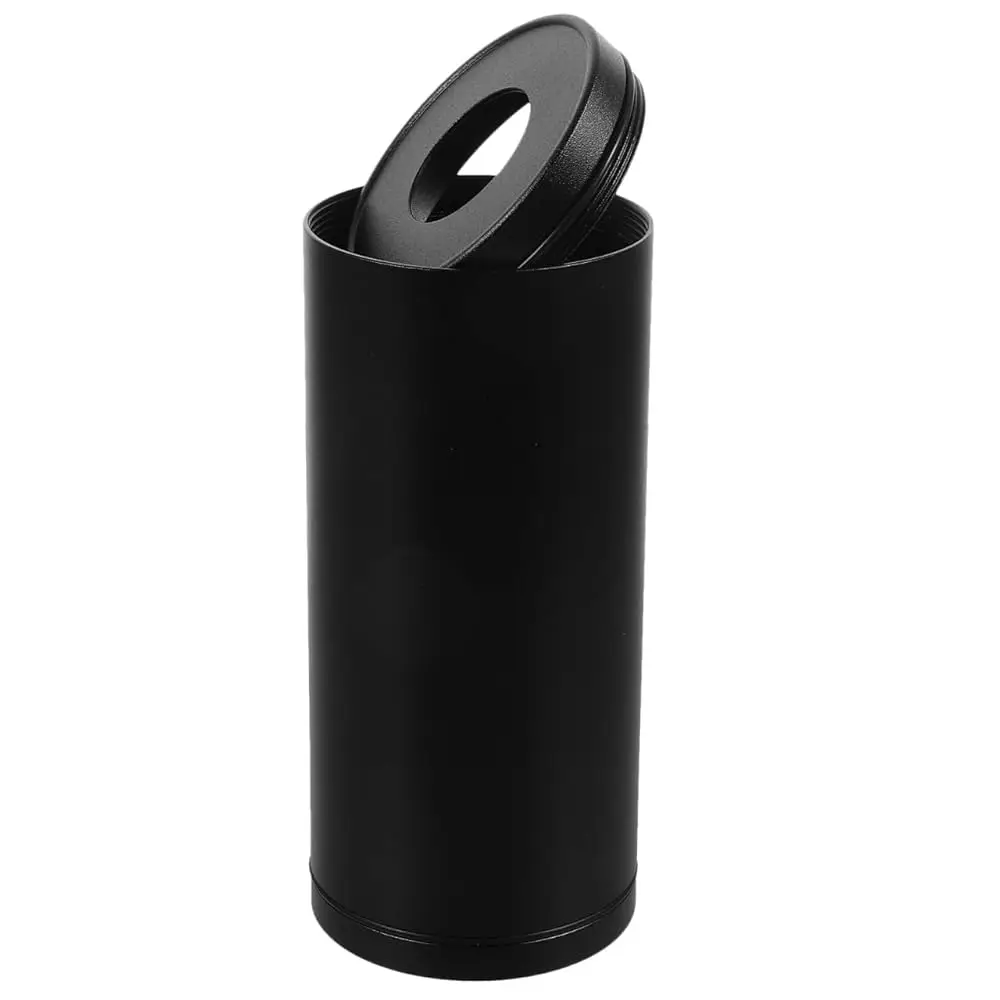 

Car Tissue Box: Aluminium Alloy Round Tissue Holder for Car Cup Holder, Black Multi-Functional Container for Napkins and Sma