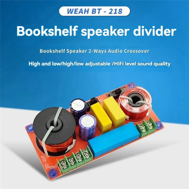 

AA60-Hifi 150W Bookshelf Speaker Dedicated Crossover 1 High 1 Low 2 Way Adjustable Audiophiles For Superior Sound Controls