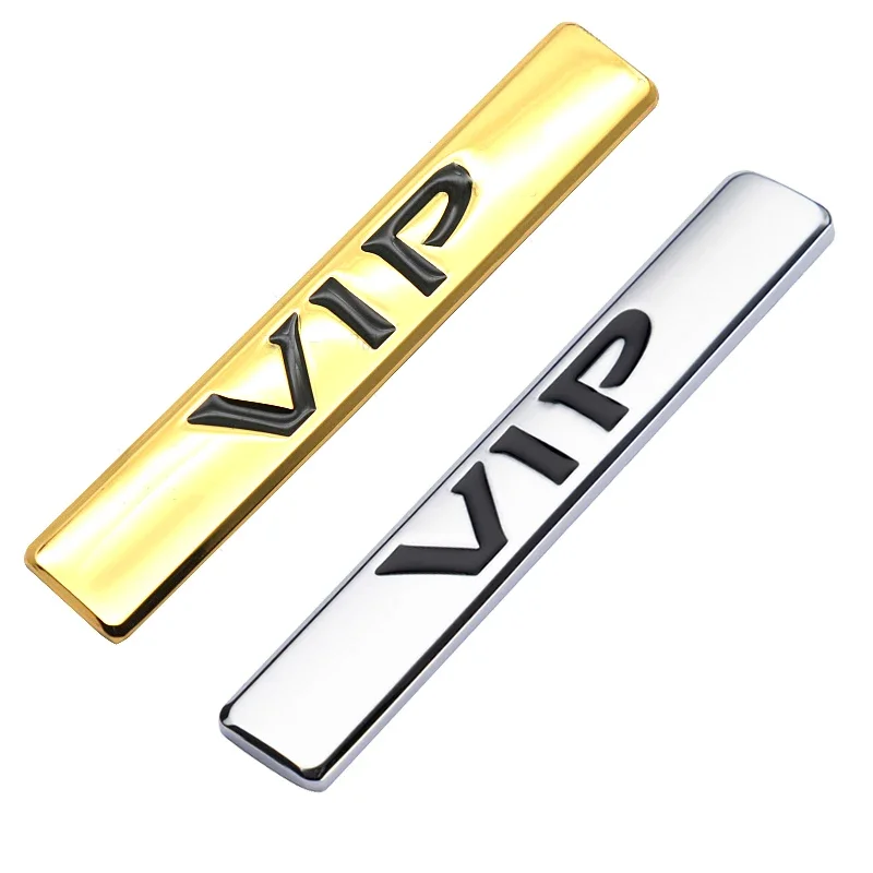 VIP Car Fender Side Emblem Sticker for Honda Peugeot Jaguar KIA Subaru Suzuki Chevrolet Audi Exterior Accessories