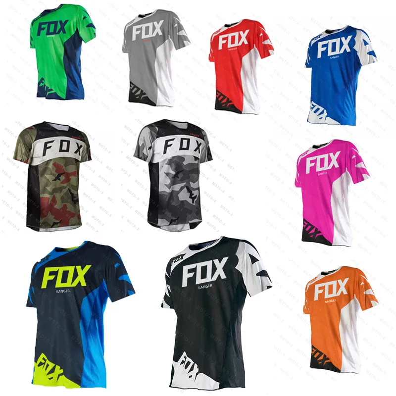 

MTB bicycle sleeve T-shirt, mountaineering shirt, motorcycle off-road T-shirt, MTB jersey, MX mountain short sleeved Ranger Fox