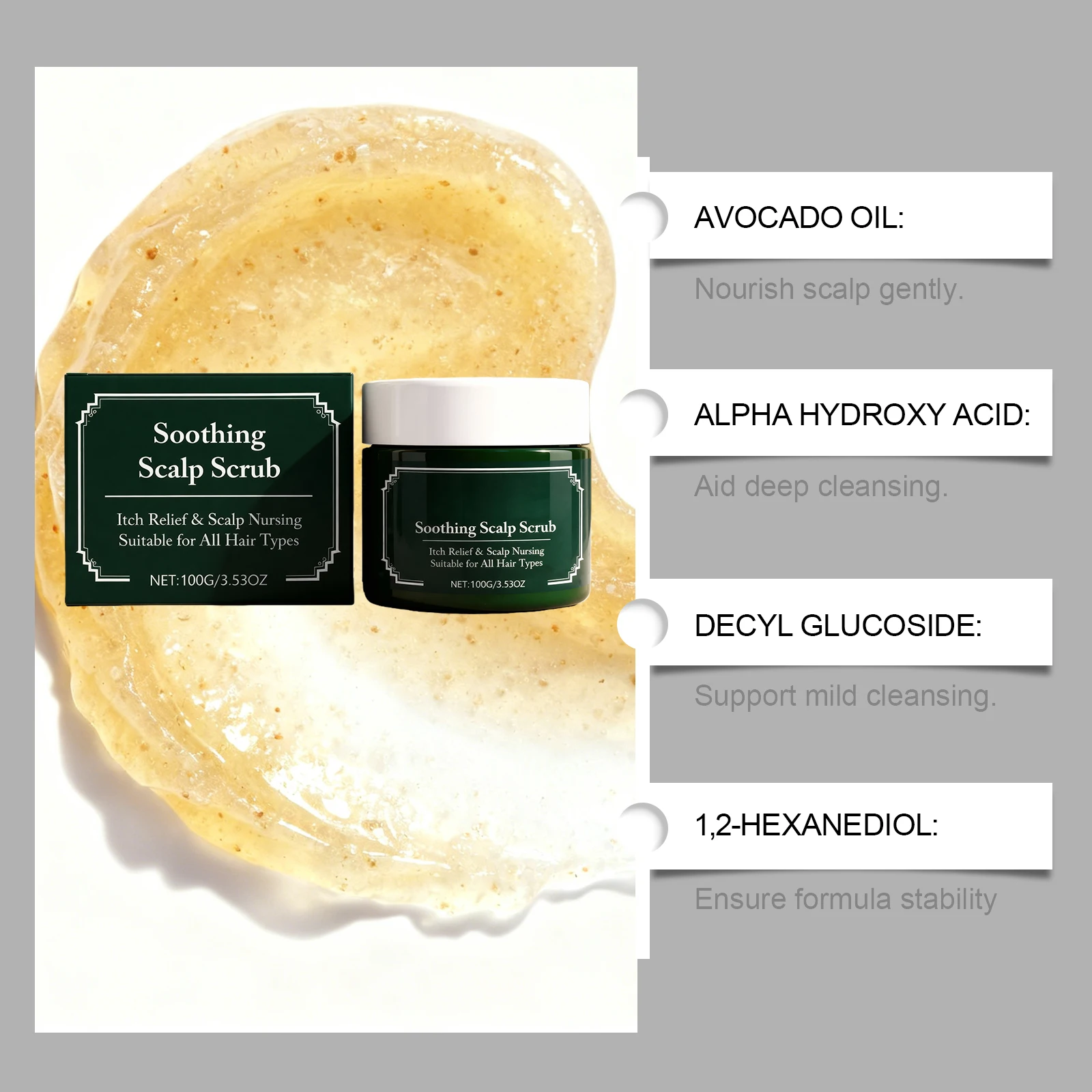 AHA 두피 정화 스크럽 아보카도 오일 순한 진정 리프 - Scalp Scrub Exfoliant 리뷰 및 가격