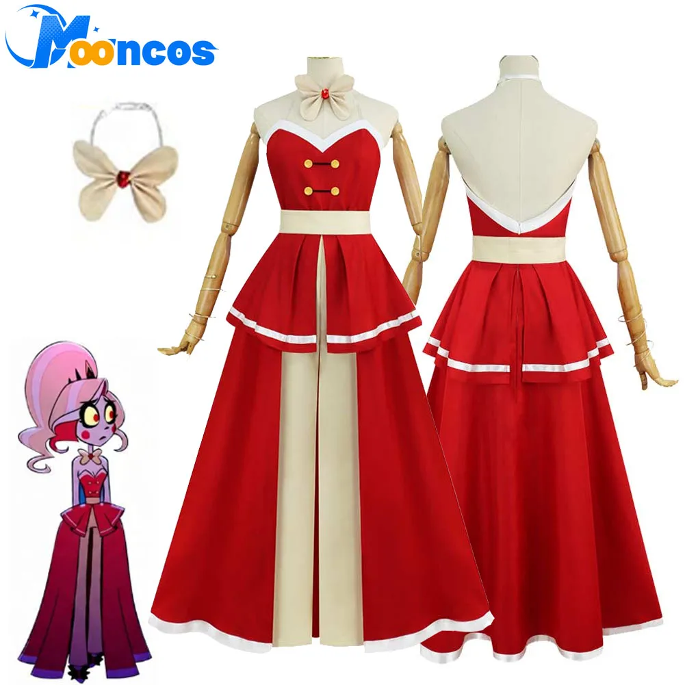 

Аниме Хазбин Чарли Косплей Костюм Женский Фэнтезийный Топ Брюки Комплект Пояса Одежда Для Ролевых Игр для Женщин Хэллоуин Карнавальный Костюм Партии