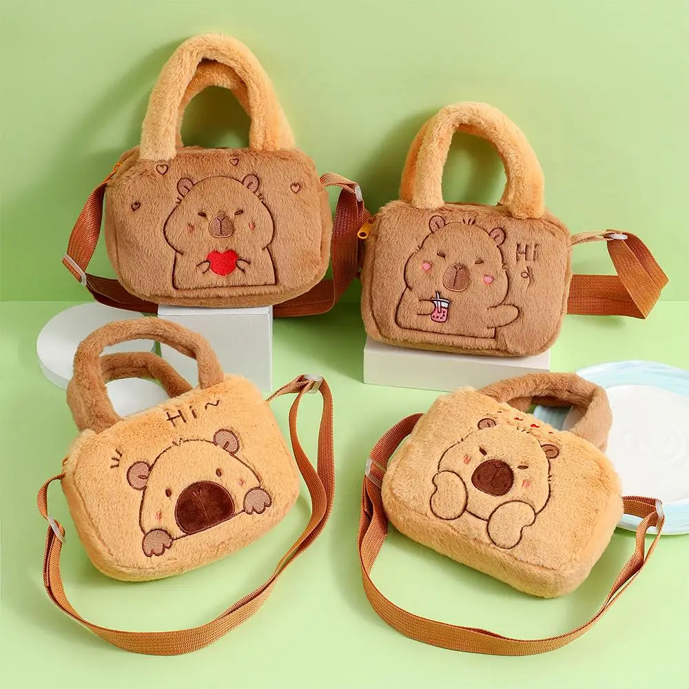 Fashion Cartoon Bag Anime Peripheral Products Capybara Crossbody Bag Cute Crossbody Coin Bag for Girls
