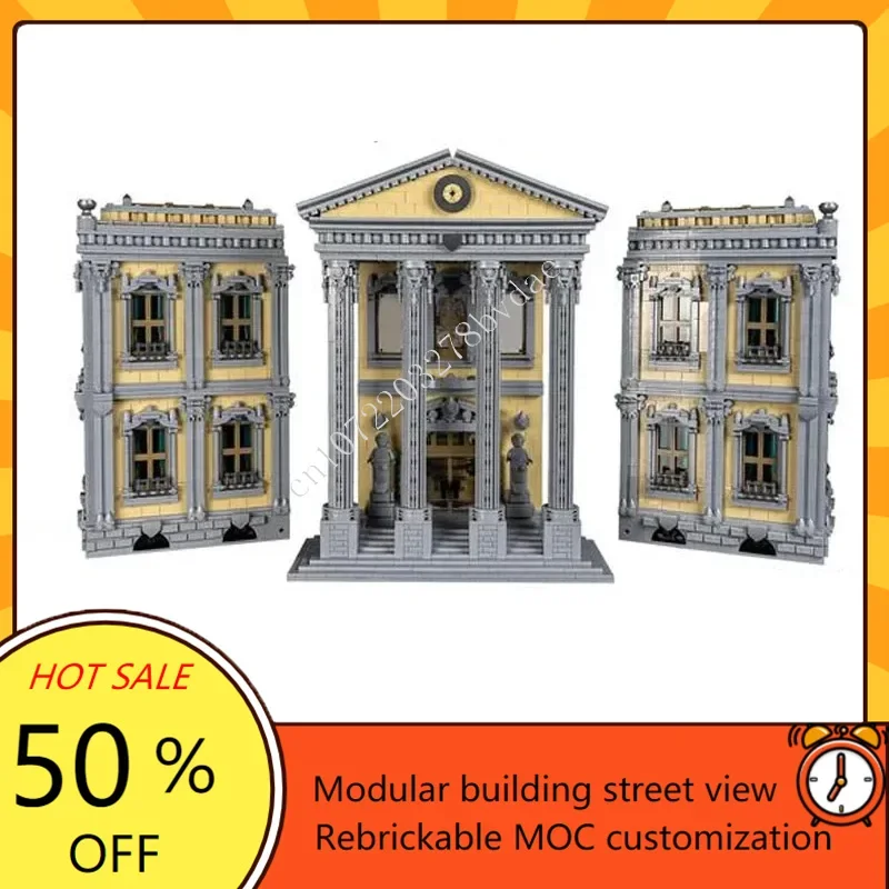 13861PCS Space War Military MOC Model Custom Puzzle Court House MOD Architecture DIY Holiday Assembly Toy Educational Gift