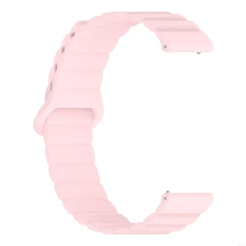 918C Dây Đeo Đồng Hồ Silicon Dây Đeo Vòng Tay Dây Có Khóa Từ Tính Phù Hợp Với 18Mm 20Mm 22Mm Đồng Hồ Thông Minh Smartwatch, Mái