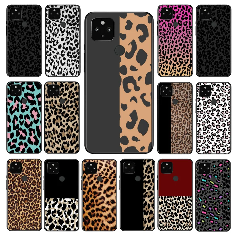 Leopard Print Phone Case for Google Pixel 8 7 Pro 7a 6A 6 Pro Pixel 8A 4A 3A 4 XL Pixel 5 6 4 3 3A XL Funda Coque