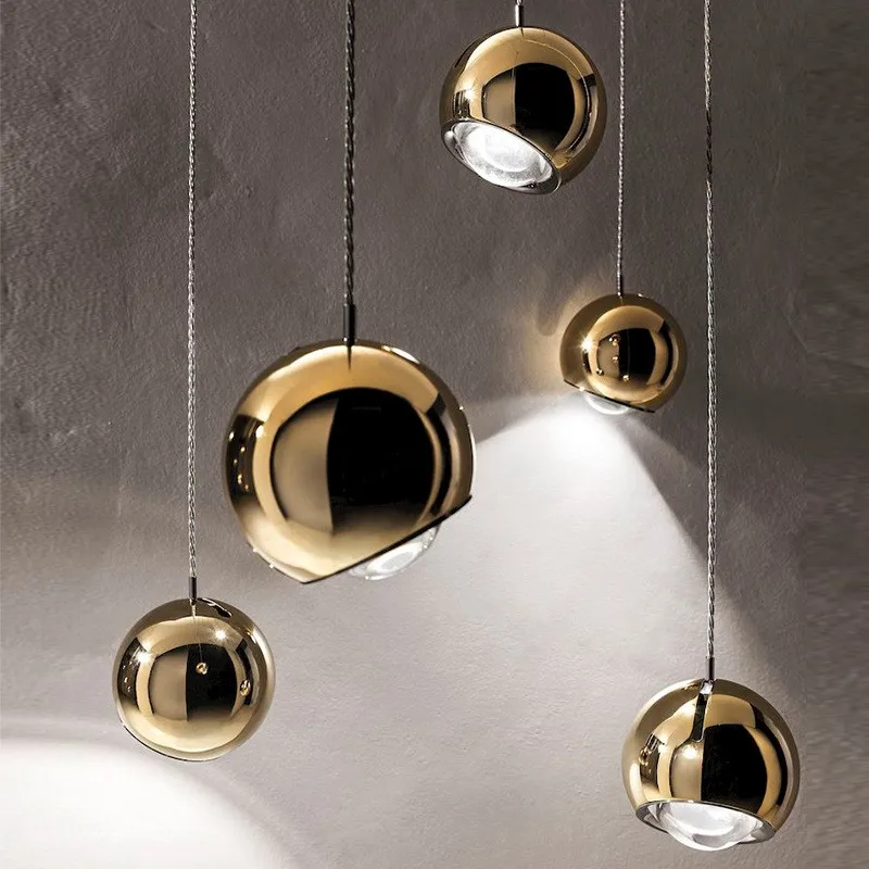 Imagem -03 - Led Spider Pendant Lamp Gold Chrome Ball Light Luminárias de Cozinha Quarto Sala de Jantar Home Staair Lamp