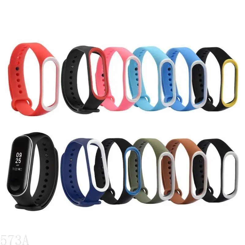573A Силиконовые ремня часов Quick Release Watch Bands Soft Rubber подходит для Mi Band