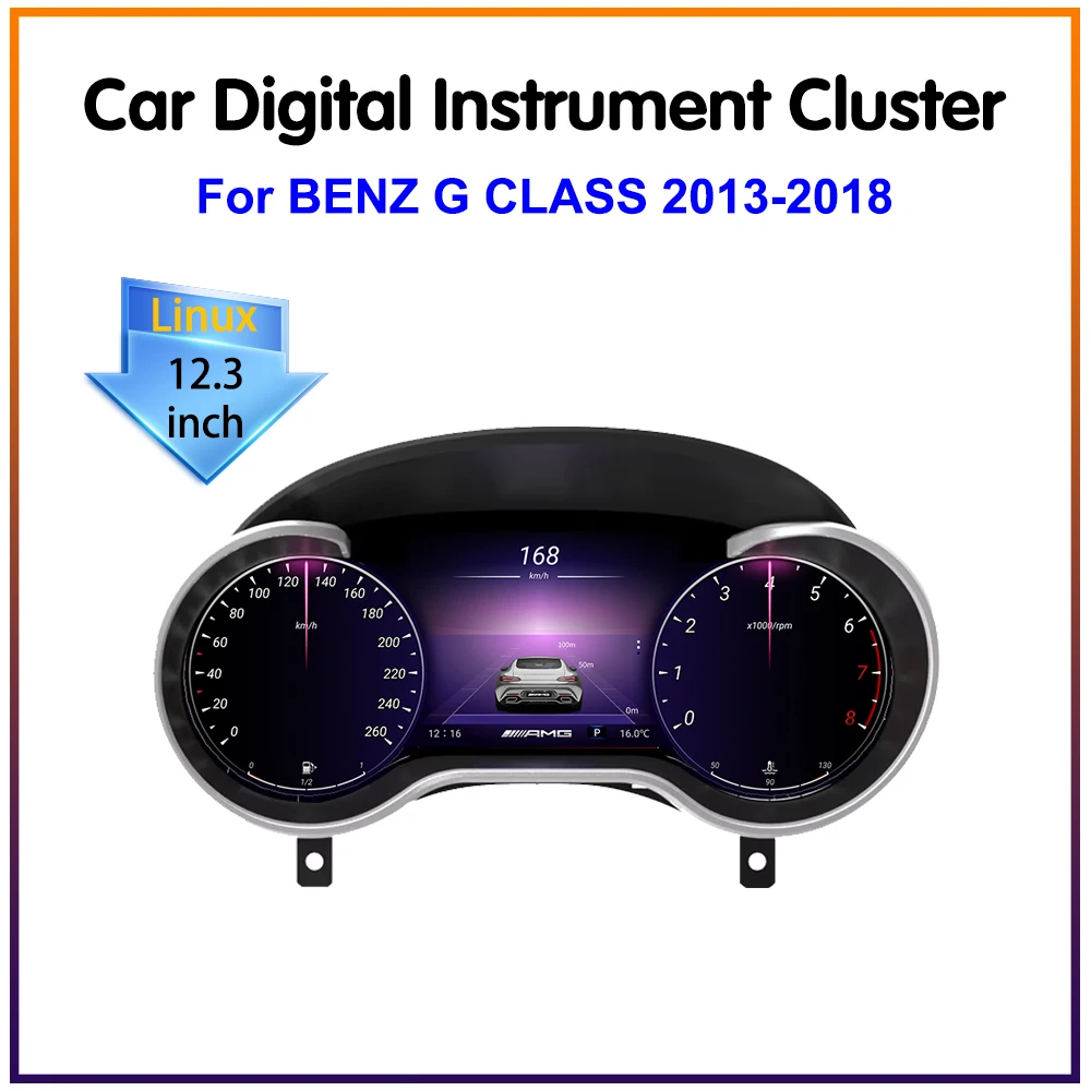 

Krando 12.3'' Car Digital Cluster Instrument CockPit For Mercedes Benz G Class 2013 - 2018 Speedmeters Dashboard Player Linux