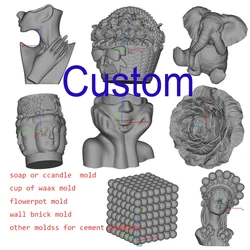 Custom SLA material is resin 3D Printing Online Service make own silicone mold for candle resin gypsum DIY Handmade Special Prod