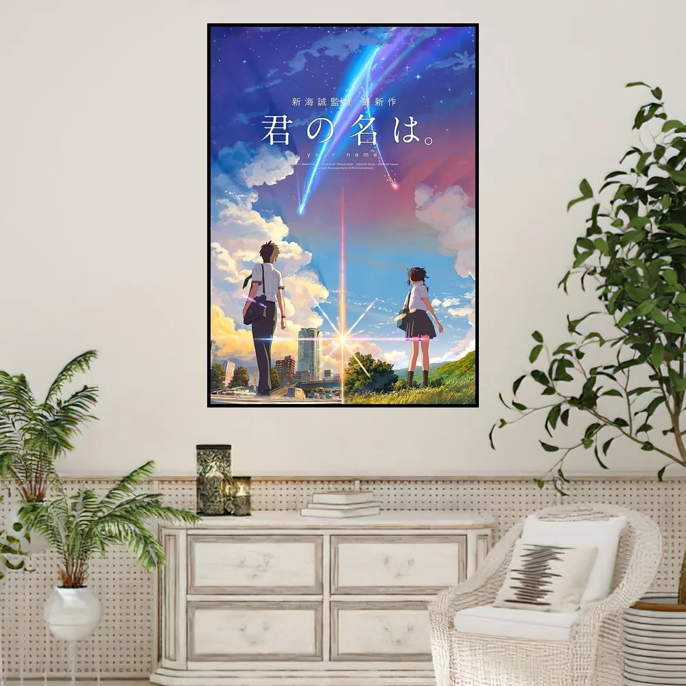 bilibili Anime Your Name Mitsuha Poster Prints Wall Sticker Painting Bedroom Living Room Decoration Office Home Self Adhesive