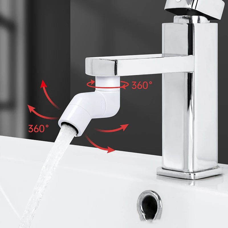 360 ° Universal Küche Wasserhahn Anti-splash Belüfter Bad Wasserhahn Drehbare Wasserhahn Sprayer Wasser Sparen Wasserhahn Düse Extender Adapter