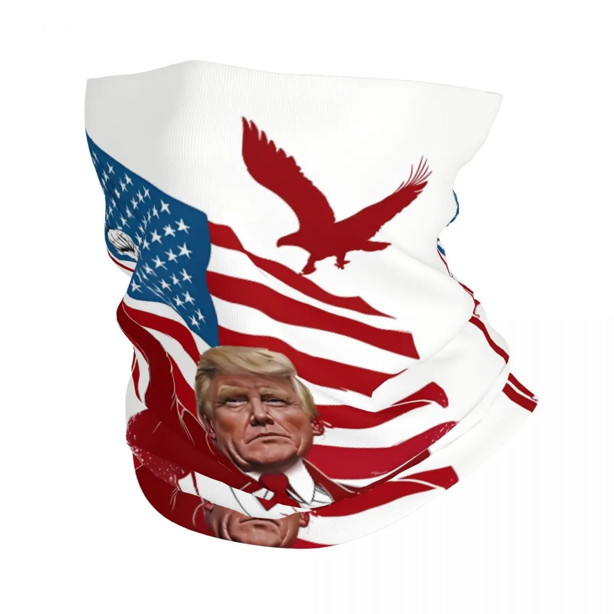 

Donald Trump Assassination Attempt 2024 Bandana Neck Gaiter Printed Motocross Donald Trump Face Scarf Hiking Unisex Adult