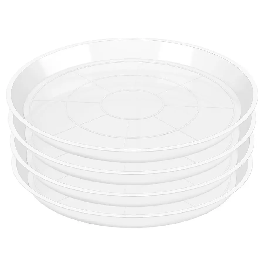 

Прозрачные поддоны для растений Pack Clear, 4, 6, 8, 10, 12, 14, 16, 18, 20, 22 дюйма, пластиковые очень большие поддоны для цветочных горшков, для использования на улице